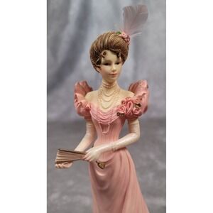 Thomas Kinkade "Perfect in Pink" Figurine Inspirations of Hope 7" Lady Decor